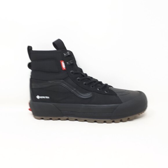 Vans Sk8-Hi Gore-Tex MTE-3 Waterproof Winter Boot Shoe All Black Mens Size 8 NEW - Picture 2 of 11